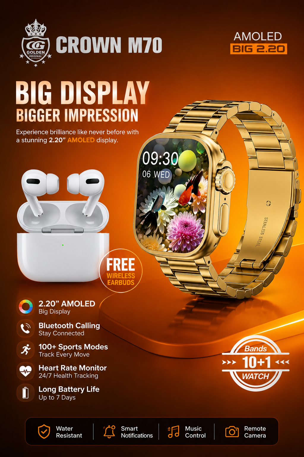 CROWN M70 ULTRA SMARTWATCH detail 1