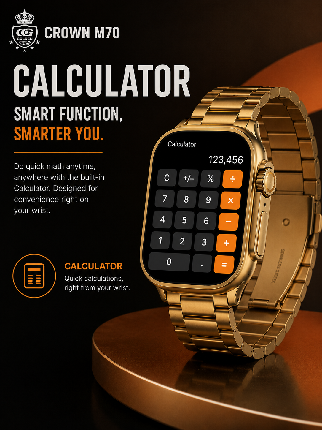 CROWN M70 ULTRA SMARTWATCH detail 3