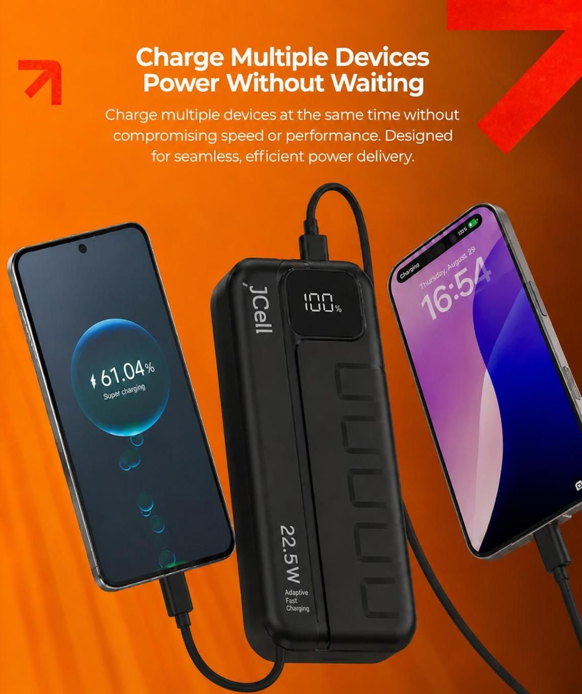 J-cell 135 20000 mAh power bank detail 2