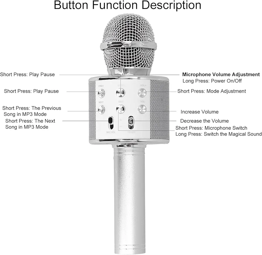 WS-858 WIRELESS MIC detail 1