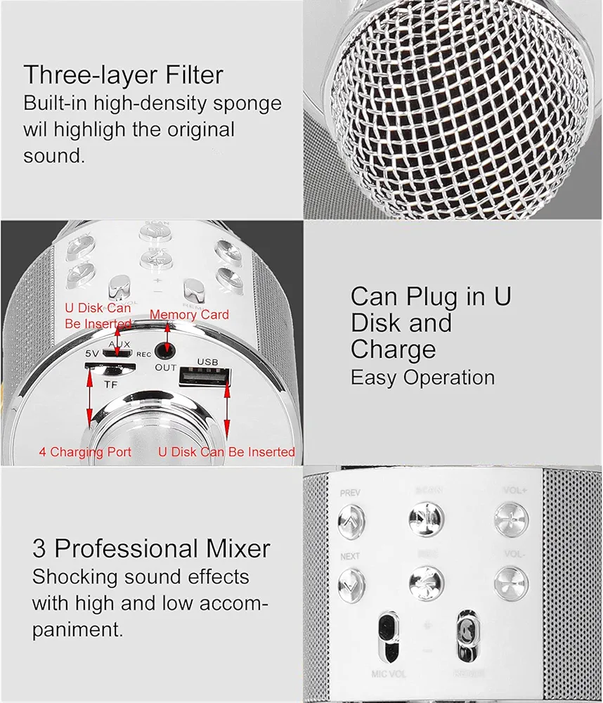 WS-858 WIRELESS MIC detail 2
