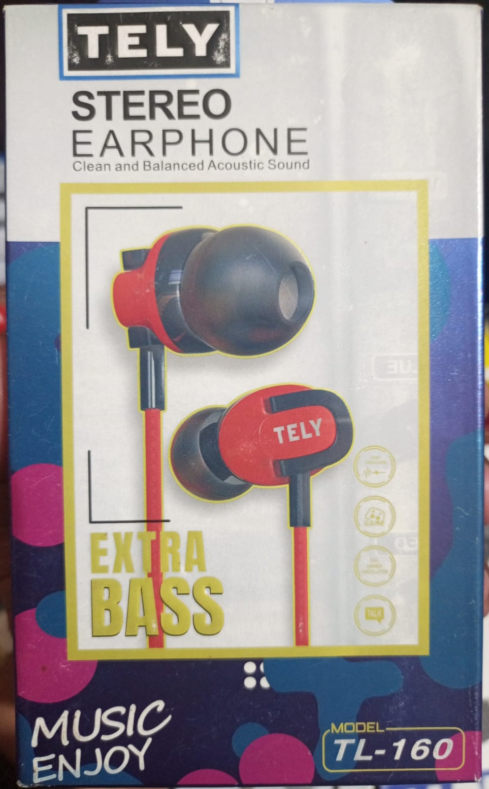 TELY TL160 Hi-Fi Stereo In-Ear Earphones – Bass Driven Earbuds detail 1