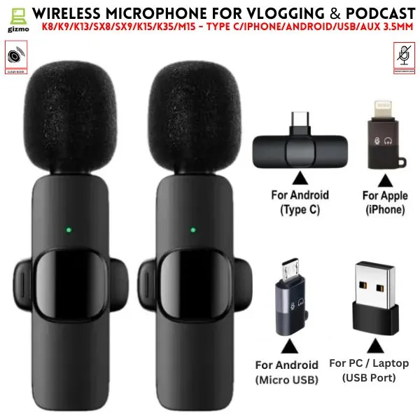 WIRELESS MIC TYPE C K8 detail 5
